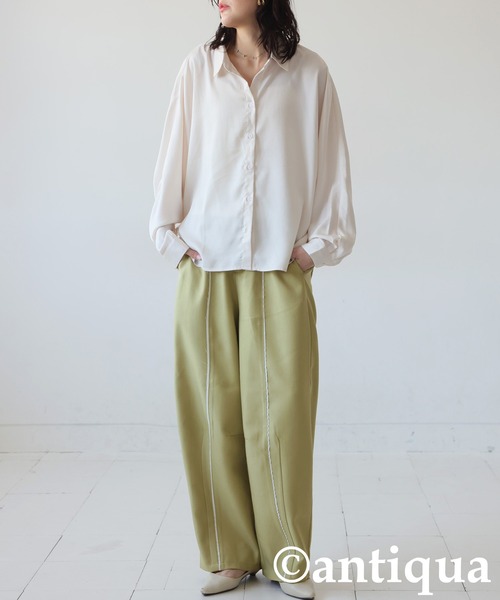 antiqua(アンティカ)の「カーブパンツ(その他パンツ・レディース・ダークグレー/ブラウン系その他/イエロー系その他・MEDIUM/LARGE)」の5枚目の写真