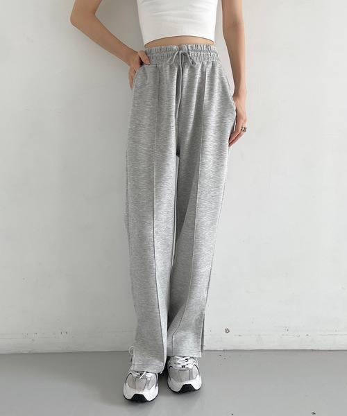 Mela（メラ）の「Side slit sweat pants（スウェットパンツ・レディース・ブラック/グレー・S/M/L）」の12枚目の写真