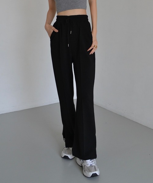 Mela（メラ）の「Side slit sweat pants（スウェットパンツ・レディース・ブラック/グレー・S/M/L）」の10枚目の写真