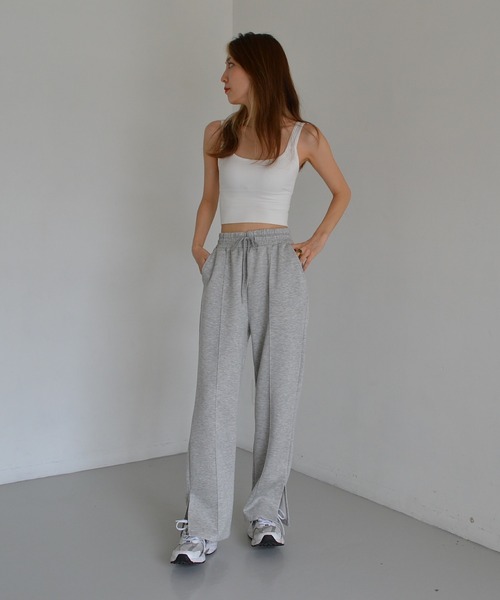 セール】Side slit sweat pants（スウェットパンツ）｜Mela（メラ）の