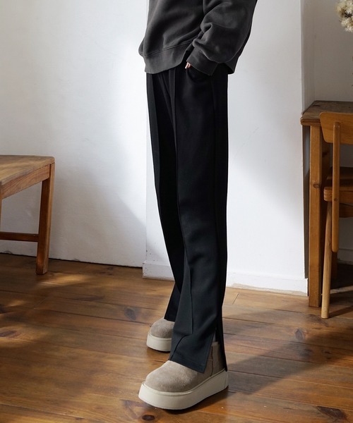 bluelea ブルレアside slit sweat pants パンツ セール】Side