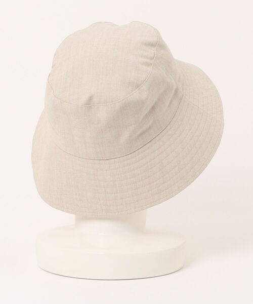 KIJIMA TAKAYUKI（キジマ　タカユキ）の「KIJIMA TAKAYUKI POLY LINEN CHAMBRAY BUCKET H（ハット・レディース・その他/ベージュ・1/2）」の5枚目の写真