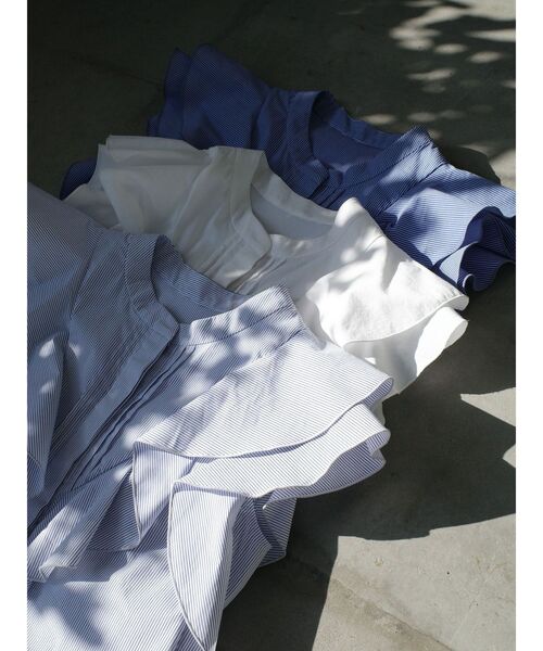 LAGUNAMOON（ラグナムーン）の「フリルピンタックノースリーブブラウス（シャツ/ブラウス・レディース・その他/ブラック/ホワイト/その他1・FREE）」の6枚目の写真