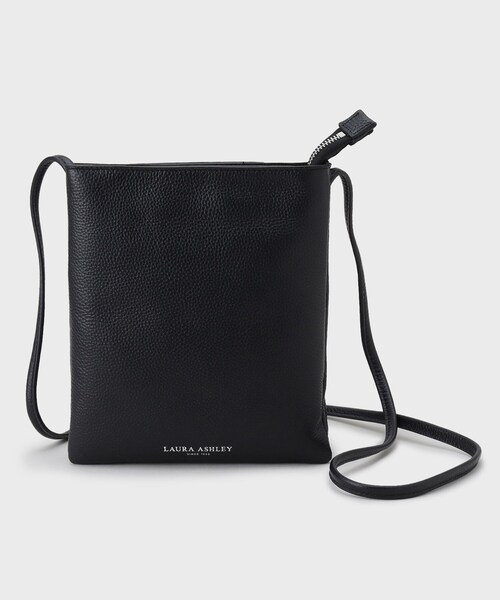 LAURA ASHLEY(ローラアシュレイ)の「【牛革レザー/ショルダー長さ調節可】フラットバッグ(ショルダーバッグ・レディース・ベージュ/ネイビー/ブラック/シルバー・00)」の14枚目の写真