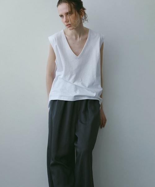 ヘンプコットンスリーブレスプルオーバー（Tシャツ/カットソー