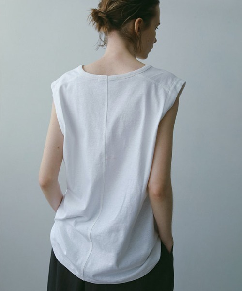 ヘンプコットンスリーブレスプルオーバー（Tシャツ/カットソー