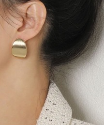 ラウンドプレートピアス