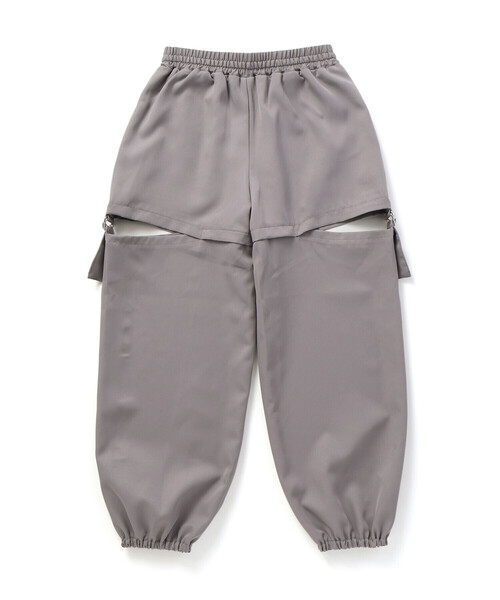ZIDDY（ジディ）の「カットアウトパンツ(130~160cm)（カーゴパンツ・キッズ・グレー/ブラック・150cm/140cm/FREE/130cm）」の9枚目の写真