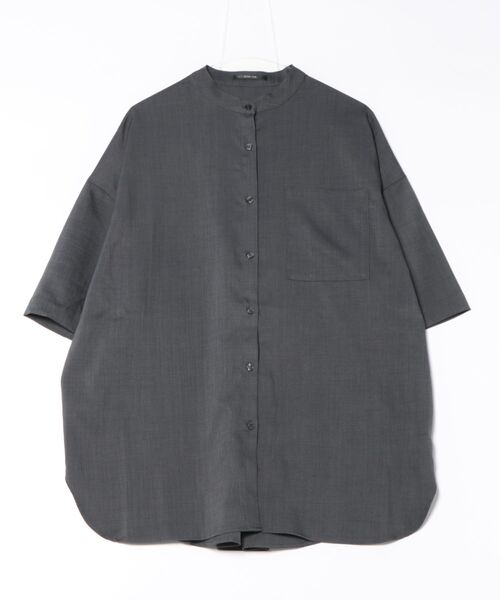 RETRO GIRL(レトロガール)の「ワイドシルエットシャツ(シャツ/ブラウス・レディース・ベージュ/ナチュラル/ブラック/チャコールグレー・FREE)」の7枚目の写真