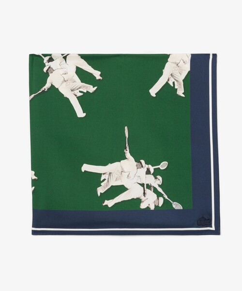 LACOSTE（ラコステ）の「ルネ・ラコステシルクスカーフ（バンダナ/スカーフ・メンズ・グリーン・FREE）」の3枚目の写真