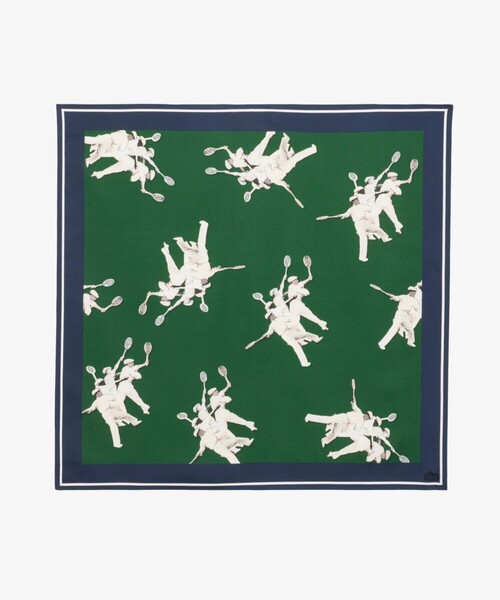LACOSTE（ラコステ）の「ルネ・ラコステシルクスカーフ（バンダナ/スカーフ・メンズ・グリーン・FREE）」の2枚目の写真