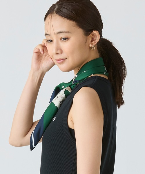 ルネ・ラコステシルクスカーフ（バンダナ/スカーフ）｜LACOSTE