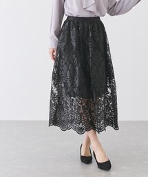 フラワーレーススカート