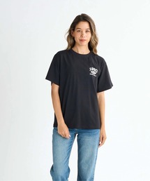 MY ROOTS /ロキシーワンポイント半袖Tシャツ