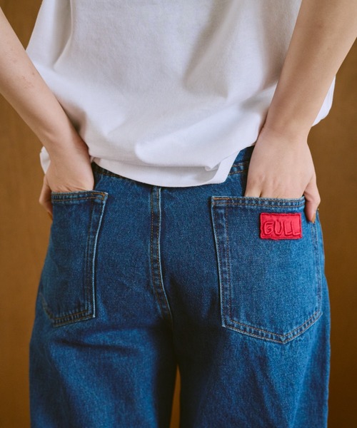 common gull products.（コモンガルプロダクツ）の「リズミカルなチェックデニム（デニムパンツ・レディース・ブルー系/ライトブルー・SMALL/MEDIUM/LARGE）」の19枚目の写真