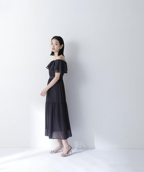 NATURAL BEAUTY BASIC（ナチュラルビューティーベーシック）の「◇【美人百花掲載】楊柳オフショルワンピース楊柳オフショルワンピース（ワンピース・レディース・チャコールグレー/ダークブラウン/ピンク/ライトグリーン・SMALL/MEDIUM/P/S）」の17枚目の写真