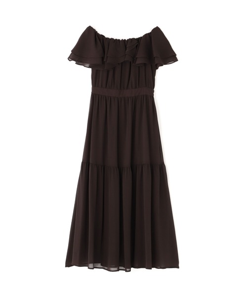 NATURAL BEAUTY BASIC（ナチュラルビューティーベーシック）の「◇【美人百花掲載】楊柳オフショルワンピース楊柳オフショルワンピース（ワンピース・レディース・チャコールグレー/ダークブラウン/ピンク/ライトグリーン・SMALL/MEDIUM/P/S）」の8枚目の写真