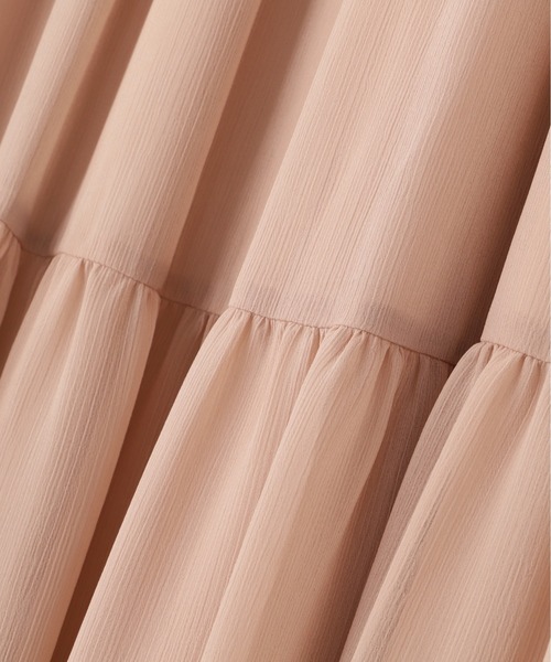 NATURAL BEAUTY BASIC（ナチュラルビューティーベーシック）の「◇【美人百花掲載】楊柳オフショルワンピース楊柳オフショルワンピース（ワンピース・レディース・チャコールグレー/ダークブラウン/ピンク/ライトグリーン・SMALL/MEDIUM/P/S）」の12枚目の写真