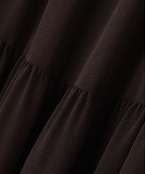 NATURAL BEAUTY BASIC（ナチュラルビューティーベーシック）の「◇【美人百花掲載】楊柳オフショルワンピース楊柳オフショルワンピース（ワンピース・レディース・チャコールグレー/ダークブラウン/ピンク/ライトグリーン・SMALL/MEDIUM/P/S）」の9枚目の写真