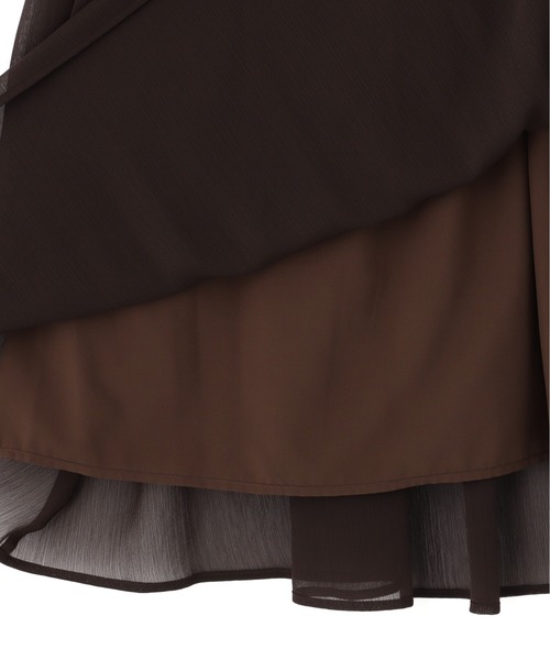 NATURAL BEAUTY BASIC（ナチュラルビューティーベーシック）の「◇【美人百花掲載】楊柳オフショルワンピース楊柳オフショルワンピース（ワンピース・レディース・チャコールグレー/ダークブラウン/ピンク/ライトグリーン・SMALL/MEDIUM/P/S）」の10枚目の写真