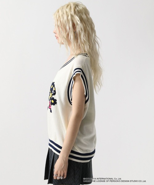 FOREVER 21（フォーエバー トゥエンティーワン）の「【ANGEL BLUE】ジャガードベスト（ベスト・レディース・ネイビー/ナチュラル・FREE）」の17枚目の写真