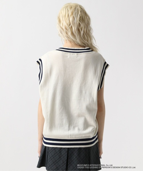 FOREVER 21（フォーエバー トゥエンティーワン）の「【ANGEL BLUE】ジャガードベスト（ベスト・レディース・ネイビー/ナチュラル・FREE）」の18枚目の写真