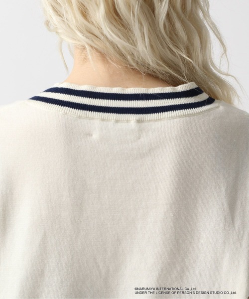 FOREVER 21（フォーエバー トゥエンティーワン）の「【ANGEL BLUE】ジャガードベスト（ベスト・レディース・ネイビー/ナチュラル・FREE）」の19枚目の写真