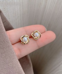 YU-KA:デザインパールイヤリング design Pearl earring