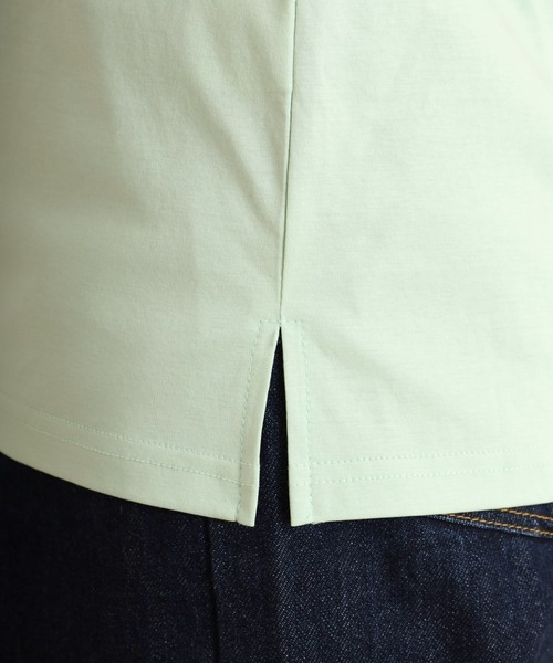 BRODIAEA(ブローディア)の「BRODIAEA 歯ブラシ加工刺繍Tシャツ 半袖カットソー(Tシャツ/カットソー・レディース・オフホワイト/ベージュ/ライトグリーン/ピンク/ネイビー・40)」の8枚目の写真