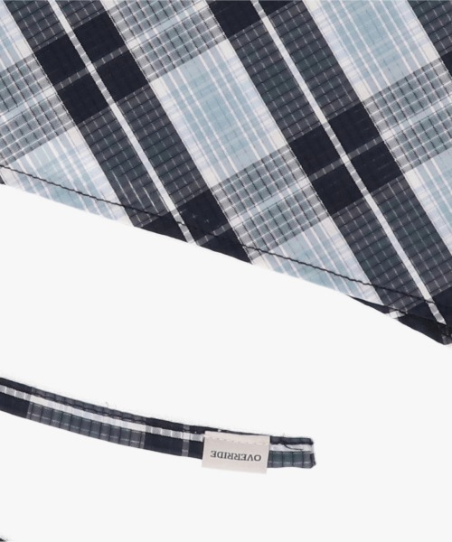 OVERRIDE（オーバーライド）の「OVERRIDE PLAID BABUSHKA / オーバーライド（ヘアバンド・レディース・グレー/ブルー/ブラウン・FREE）」の5枚目の写真