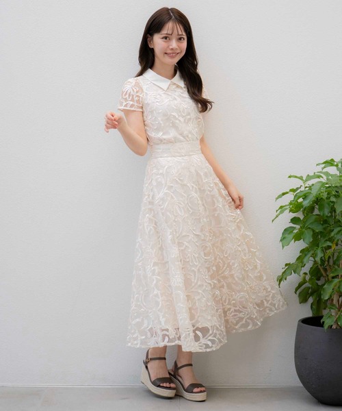 NOELA（ノエラ）の「コード刺繍スカート（スカート・レディース・ネイビー/オフホワイト・S/M）」の6枚目の写真