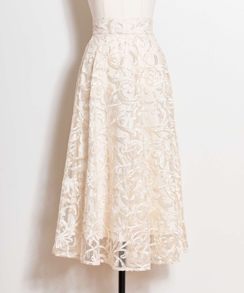 NOELA（ノエラ）の「コード刺繍スカート（スカート・レディース・ネイビー/オフホワイト・S/M）」の15枚目の写真