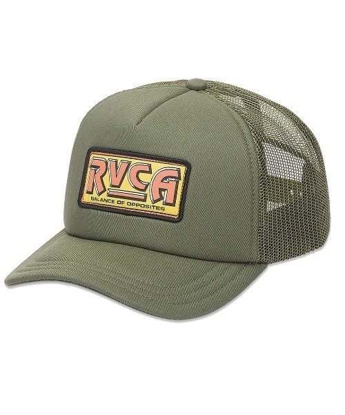 RVCA(ルーカ)の「RVCA メンズ SERVICE FOAMY TRUCKER 2 キャップ 【2025年夏モデル】/ルーカ帽子(キャップ・メンズ・ブラック/オリーブ・FREE)」の2枚目の写真