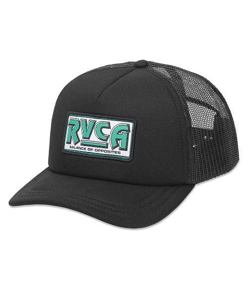 RVCA(ルーカ)の「RVCA メンズ SERVICE FOAMY TRUCKER 2 キャップ 【2025年夏モデル】/ルーカ帽子(キャップ・メンズ・ブラック/オリーブ・FREE)」の1枚目の写真