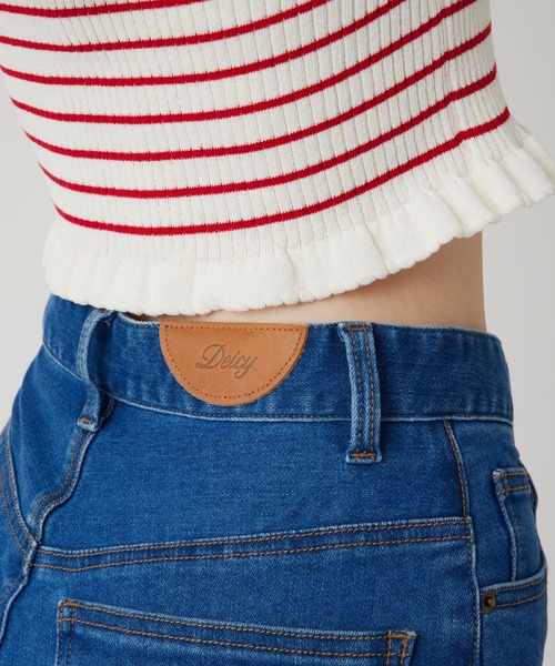 DEICY（デイシー）の「デニムハイウエストストレッチパンツ（デニムパンツ・レディース・ピンク/ライトインディゴブルー/アイボリー/サックスブルー・0/1）」の20枚目の写真