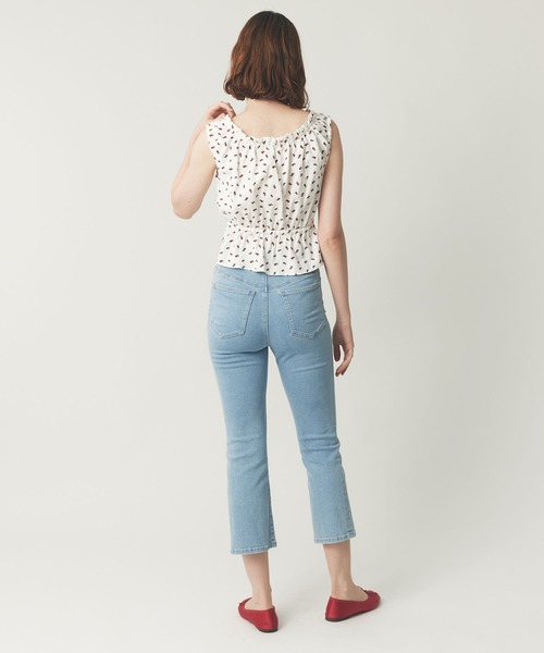 DEICY（デイシー）の「デニムハイウエストストレッチパンツ（デニムパンツ・レディース・ピンク/ライトインディゴブルー/アイボリー/サックスブルー・0/1）」の15枚目の写真