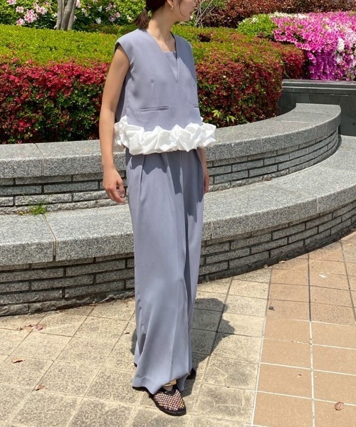 セール】【ANDRESD】whip hem set up dress［ホイップヘムセットアップ