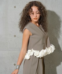 【ANDRESD】whip hem set up dress［ホイップヘムセットアップドレス］