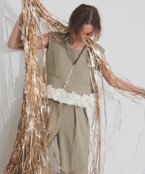 DONOBAN（ドノバン）の「【ANDRESD】whip hem set up dress［ホイップヘムセットアップドレス］（ドレス・レディース・ブラック/モカ/ミント/グレー・S/M/L）」の11枚目の写真
