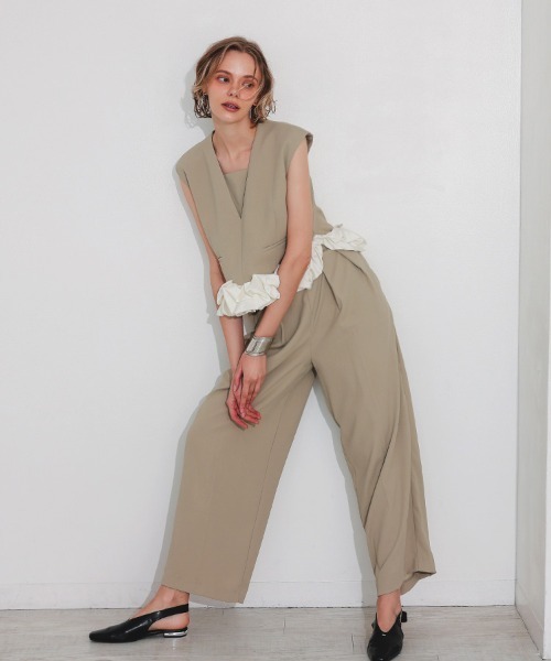 DONOBAN（ドノバン）の「【ANDRESD】whip hem set up dress［ホイップヘムセットアップドレス］（ドレス・レディース・ブラック/モカ/ミント/グレー・S/M/L）」の17枚目の写真