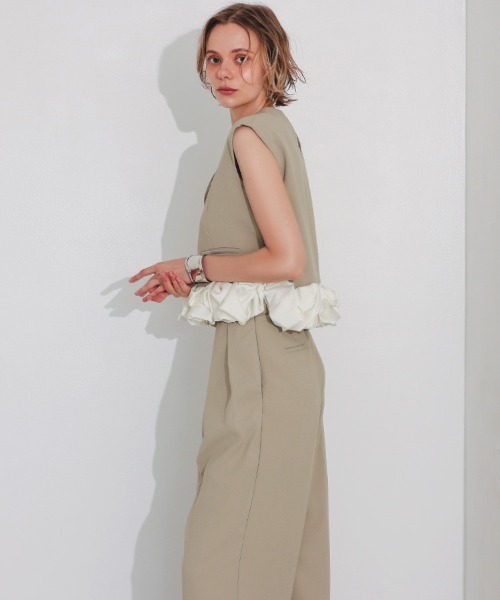 DONOBAN（ドノバン）の「【ANDRESD】whip hem set up dress［ホイップヘムセットアップドレス］（ドレス・レディース・ブラック/モカ/ミント/グレー・S/M/L）」の18枚目の写真