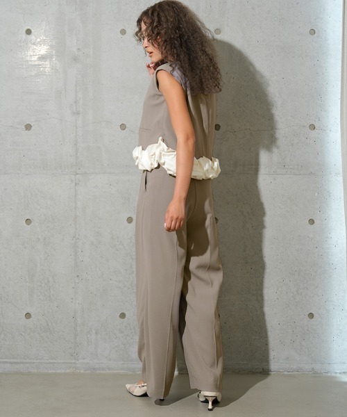 セール】【ANDRESD】whip hem set up dress［ホイップヘムセットアップ 