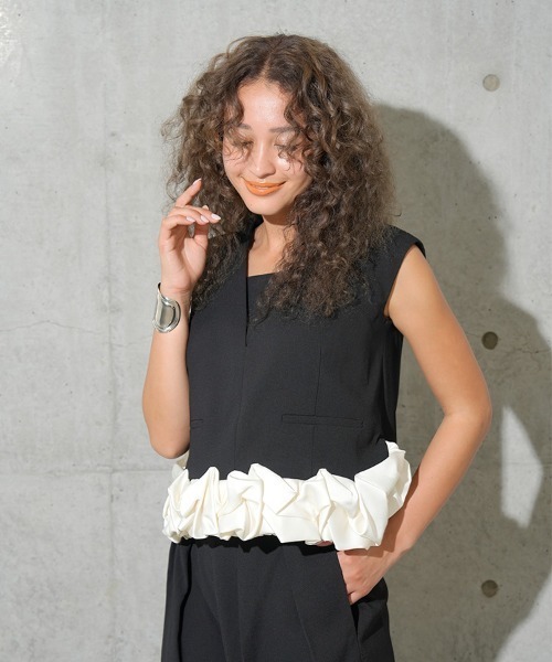DONOBAN（ドノバン）の「【ANDRESD】whip hem set up dress［ホイップヘムセットアップドレス］（ドレス・レディース・ブラック/モカ/ミント/グレー・S/M/L）」の19枚目の写真