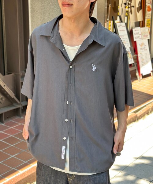 U.S. POLO ASSN.】シルクタッチ半袖シャツ（シャツ/ブラウス）｜U.S.