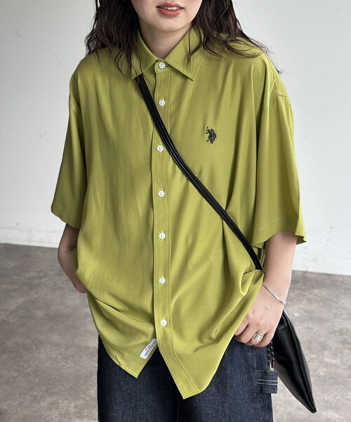 U.S. POLO ASSN.】シルクタッチ半袖シャツ（シャツ/ブラウス）｜U.S.