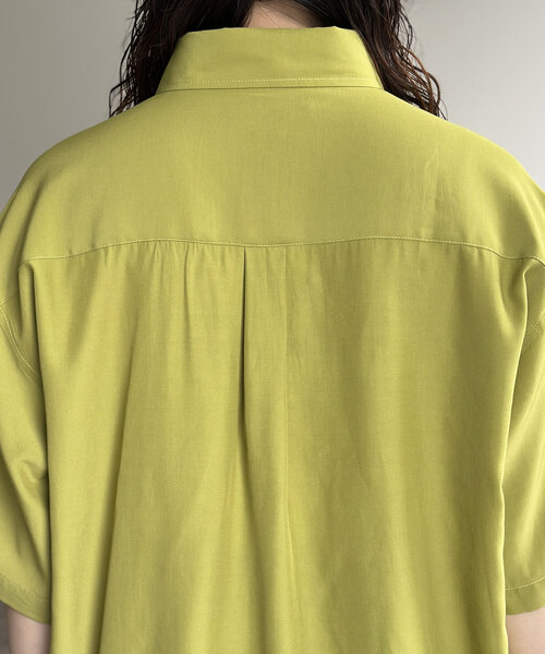 U.S. POLO ASSN.（ユーエスポロアッスン）の「【U.S. POLO ASSN.】シルクタッチ半袖シャツ（シャツ/ブラウス・メンズ・ブルー/チャコールグレー/ライム/ネイビー/グレイッシュベージュ/カーキ/ブラウン・MEDIUM/LARGE）」の12枚目の写真