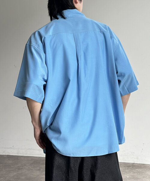 U.S. POLO ASSN.（ユーエスポロアッスン）の「【U.S. POLO ASSN.】シルクタッチ半袖シャツ（シャツ/ブラウス・メンズ・ブルー/チャコールグレー/ライム/ネイビー/グレイッシュベージュ/カーキ/ブラウン・MEDIUM/LARGE）」の15枚目の写真