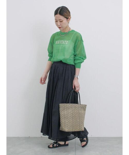 Samansa Mos2 blue(サマンサモスモスブルー)の「ボイルギャザースカーチョ(その他パンツ・レディース・ブラック/ベージュ/シルバーグレー/ブルー・F)」の20枚目の写真