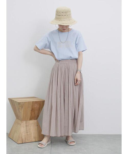 Samansa Mos2 blue(サマンサモスモスブルー)の「ボイルギャザースカーチョ(その他パンツ・レディース・ブラック/ベージュ/シルバーグレー/ブルー・F)」の22枚目の写真