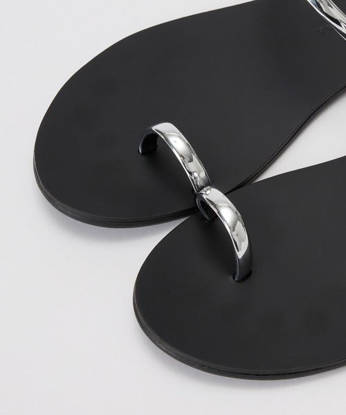 NICOLAS LAINAS（ニコラスライナス）の「【NICOLAS LAINAS】フラットサンダル（サンダル・レディース・ブラック/ベージュ・38inch/37inch）」の8枚目の写真